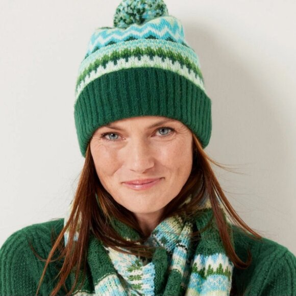 TALBOT hat and scarf set - NWOT - green/blue - Picture 2 of 4